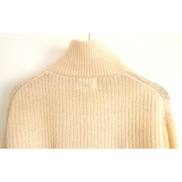 ROUJE PARIS Favin Mohair Wool Half Zip Retro Vintage Sweater Made Italy 34 $265 - Picture 8 of 12